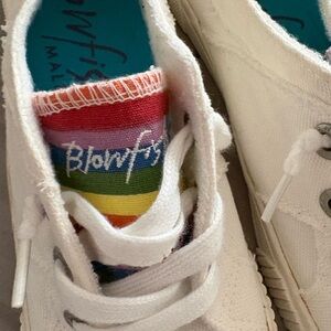 Blowfish White Sneakers with Colorful Accent
